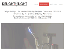 Tablet Screenshot of delightinlight.org